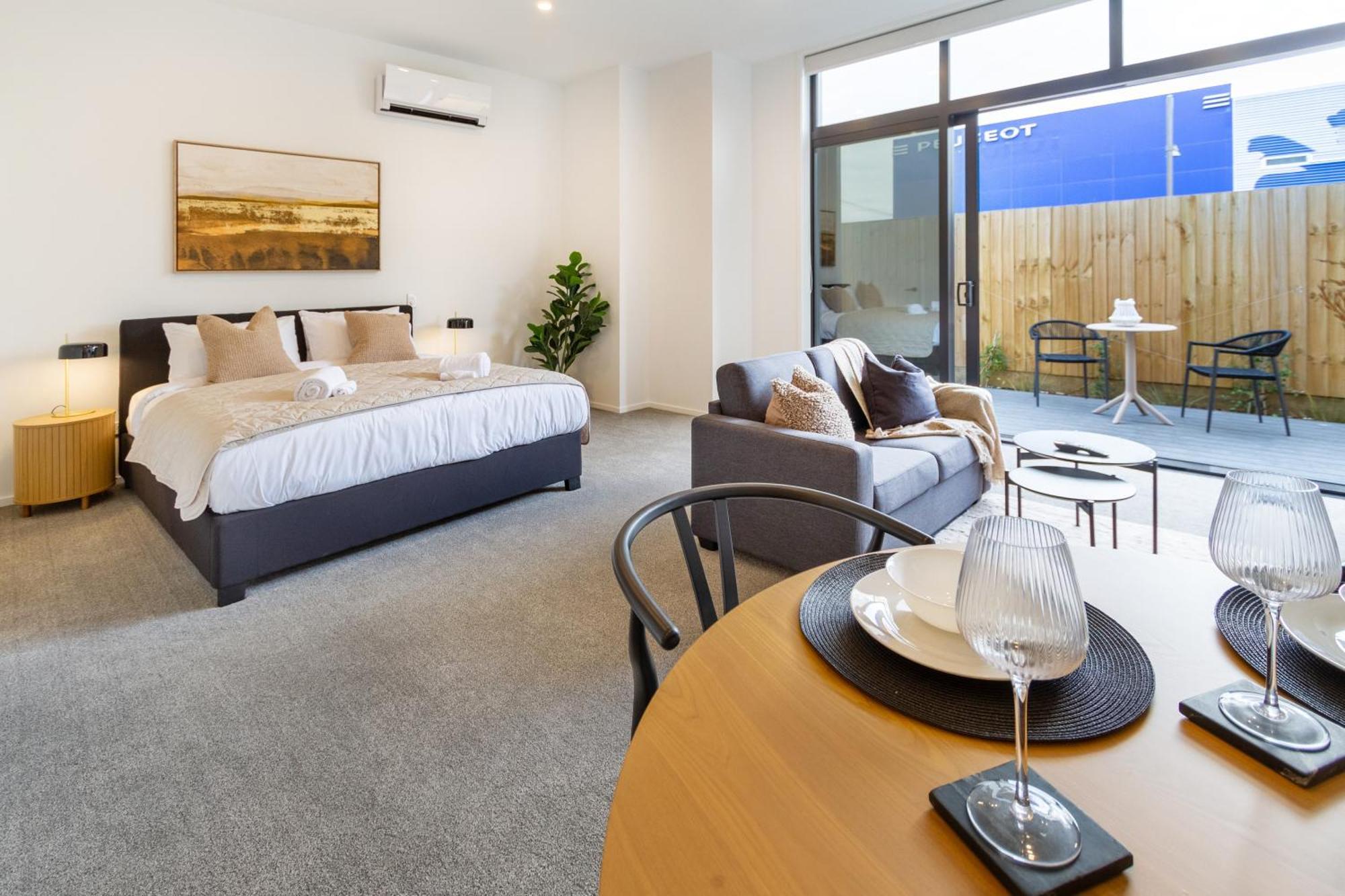 כרייסטצ'רץ' Single Level Studio, Cbd Escape: King Bed מראה חיצוני תמונה